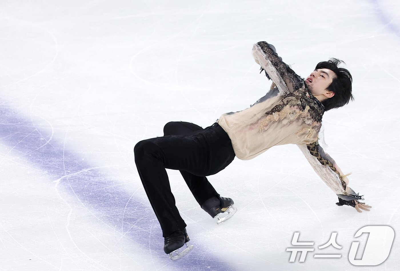 본문 이미지 - 피겨스케이팅 선수 차준환(서울시청)이 4일 서울 양천구 목동 아이스링크에서 열린 제80회 전국남녀 피겨스케이팅 종합선수권대회 남자 시니어 프리 스케이팅에서 연기를 펼치고 있다. 2026.1.4/뉴스1 ⓒ News1 김성진 기자