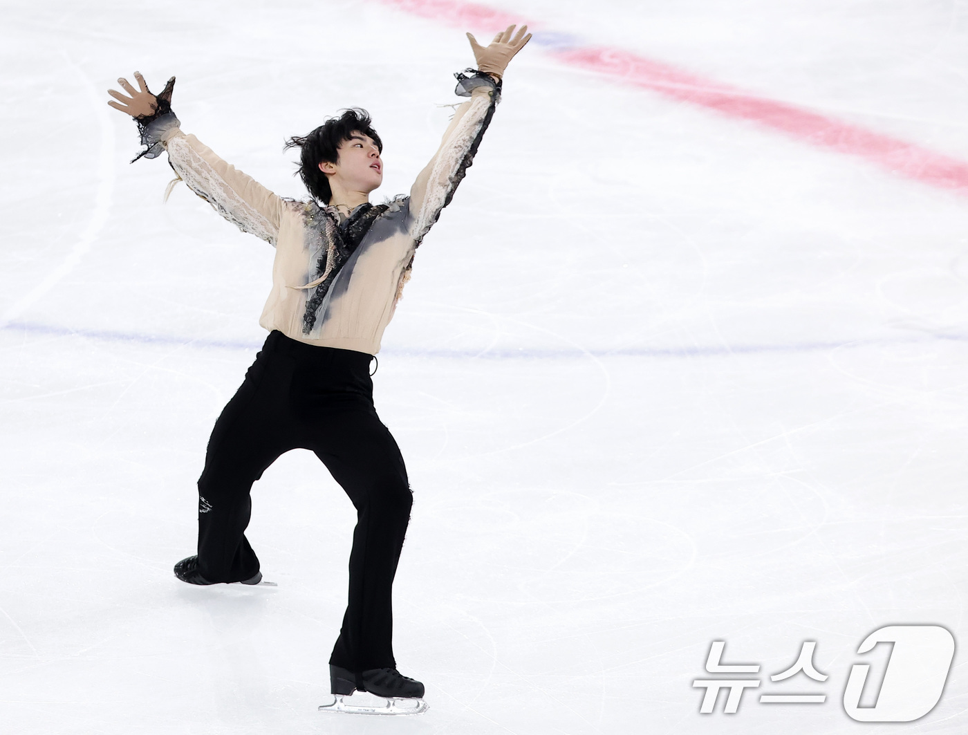 (서울=뉴스1) 김성진 기자 = 피겨스케이팅 선수 차준환(서울시청)이 4일 서울 양천구 목동 아이스링크에서 열린 제80회 전국남녀 피겨스케이팅 종합선수권대회 남자 시니어 프리 스케 …