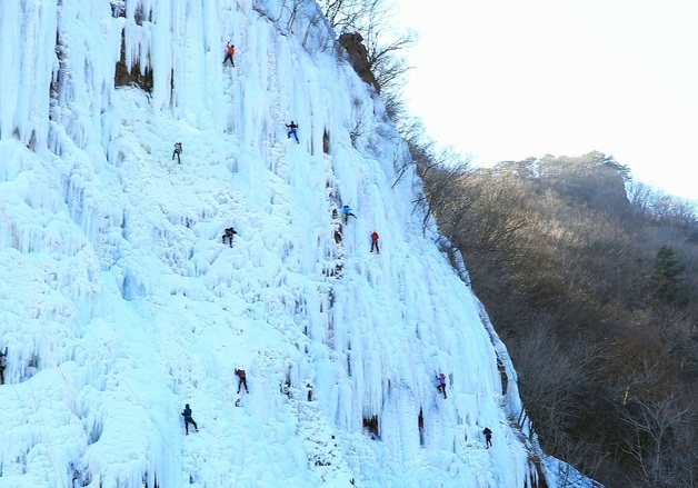 인제 매바위 빙벽 등반