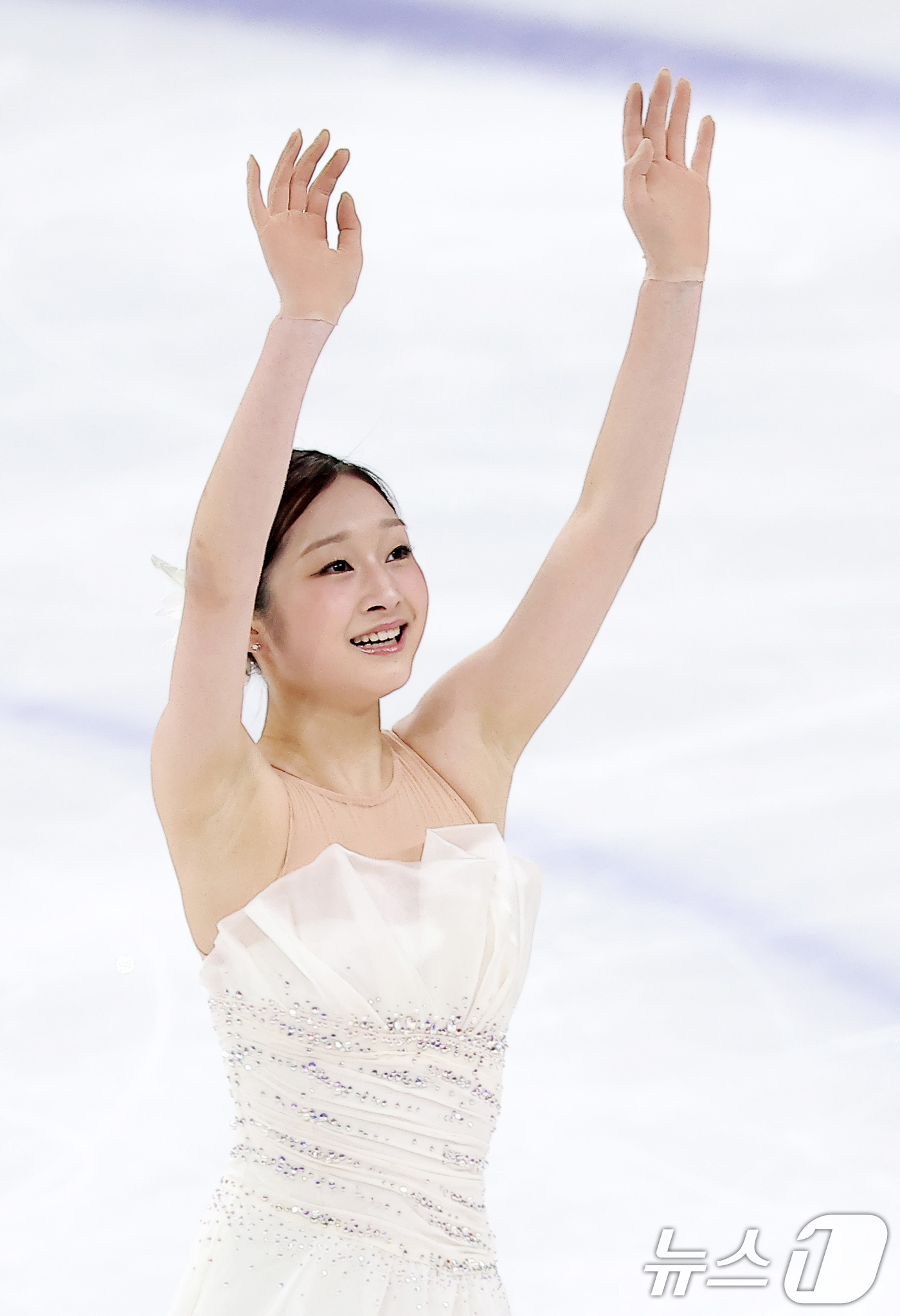 (서울=뉴스1) 김성진 기자 = 피겨스케이팅 선수 신지아(세화여고)가 4일 서울 양천구 목동 아이스링크에서 열린 제80회 전국남녀 피겨스케이팅 종합선수권대회 여자 시니어 프리 스케 …