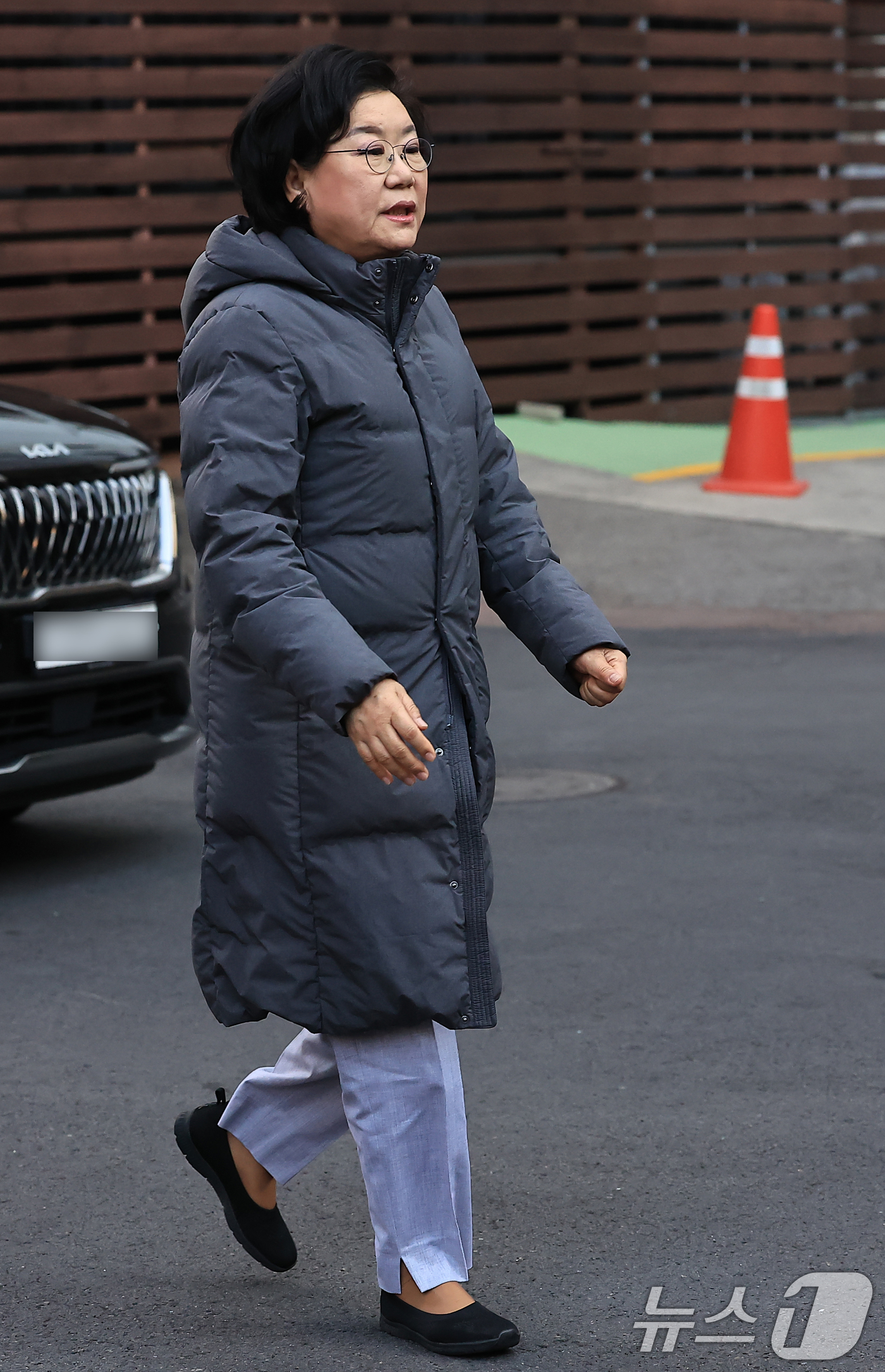 (서울=뉴스1) 박정호 기자 = 갑질·폭언 등 직장 내 괴롭힘 의혹이 제기된 이혜훈 초대 기획예산처 장관 후보자가 5일 오전 서울 중구 예금보험공사에 마련된 인사청문회 준비 사무실 …