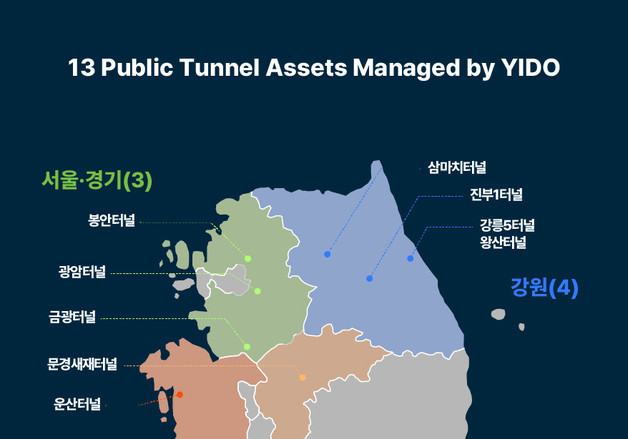 이도, 공공터널 8곳 전기안전·시설관리 신규 계약 체결