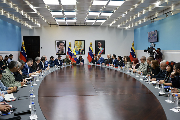 [포토] 마두로 체포 후 열린 베네수엘라 각료회의