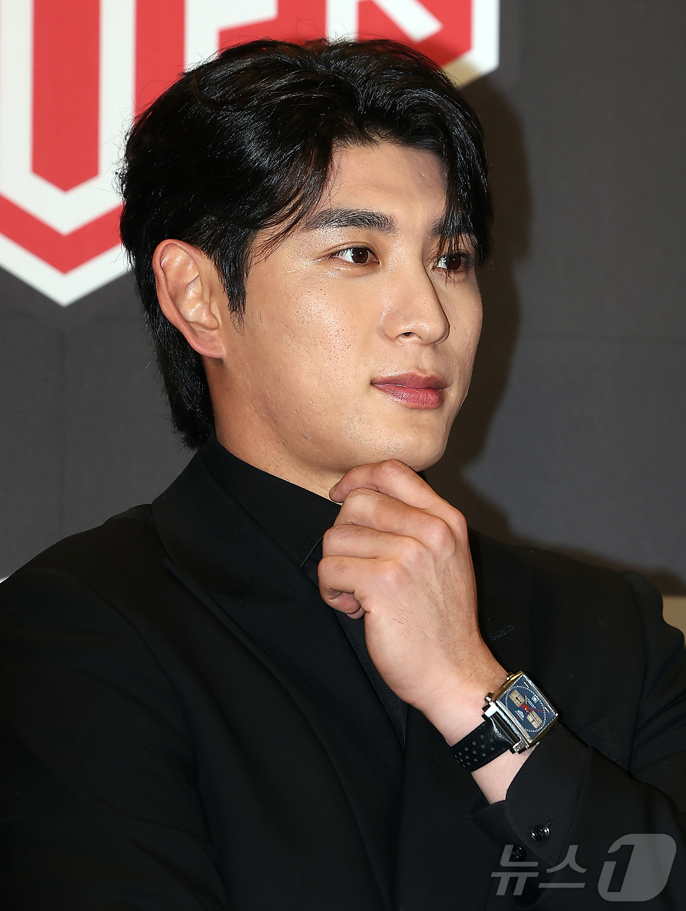 (서울=뉴스1) 김진환 기자 = 샌프란시스코 자이언츠의 이정후가 5일 오후 서울 강남구 웨스틴 서울 파르나스 하모니볼룸에서 열린 명품 시계 브랜드 태그호이어의 브랜드 앰배서더 발표 …