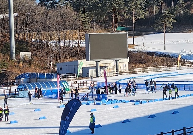 한국학생바이애슬론연맹 회장배 전국대회 평창서 개최 중