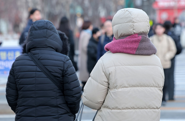 꽁꽁 싸맨 출근길