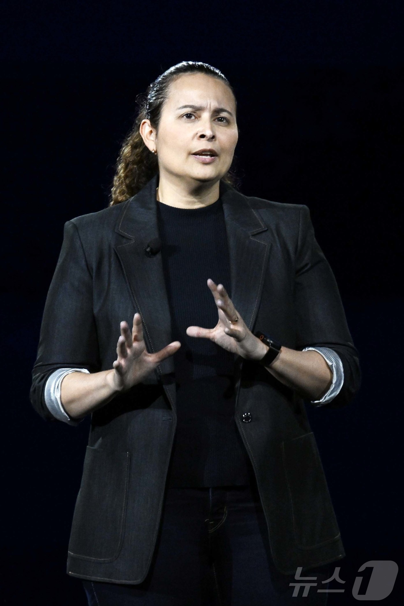 (라스베이거스=뉴스1) 황기선 기자 = 세계 최대 가전·정보기술(IT) 전시회 'CES 2026' 개막을 하루 앞둔 5일(현지시간) 미국 네바다주 라스베이거스 만달레이베이에서 열린 …