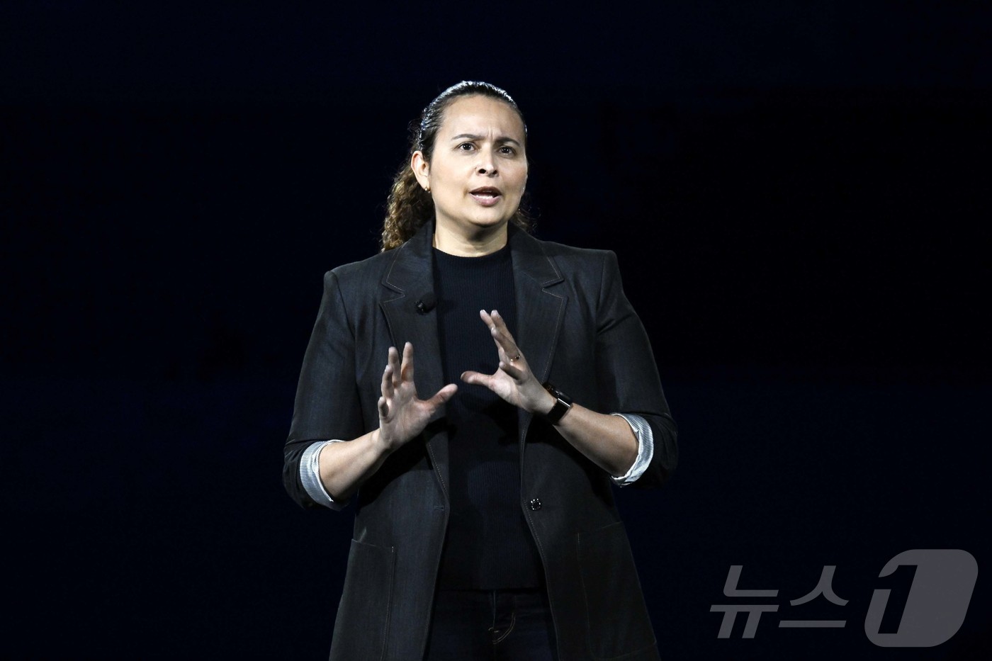 (라스베이거스=뉴스1) 황기선 기자 = 세계 최대 가전·정보기술(IT) 전시회 'CES 2026' 개막을 하루 앞둔 5일(현지시간) 미국 네바다주 라스베이거스 만달레이베이에서 열린 …