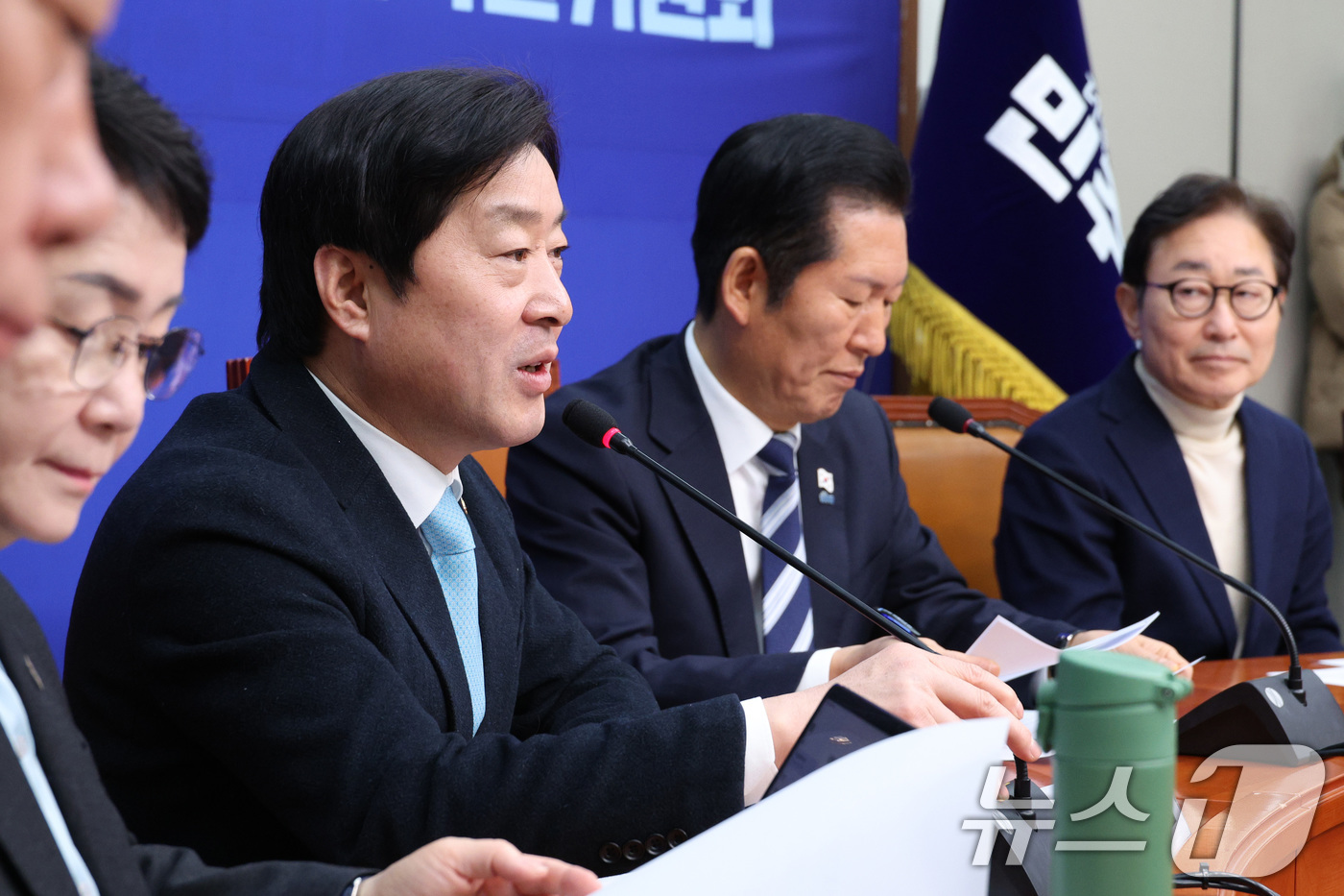 (서울=뉴스1) 신웅수 기자 = 황명선 상임위원장이 6일 서울 여의도 국회에서 열린 충남·대전통합 및 충청지역 발전특별위원회 제2차 전체회의에서 발언하고 있다. 2026.1.6/뉴 …