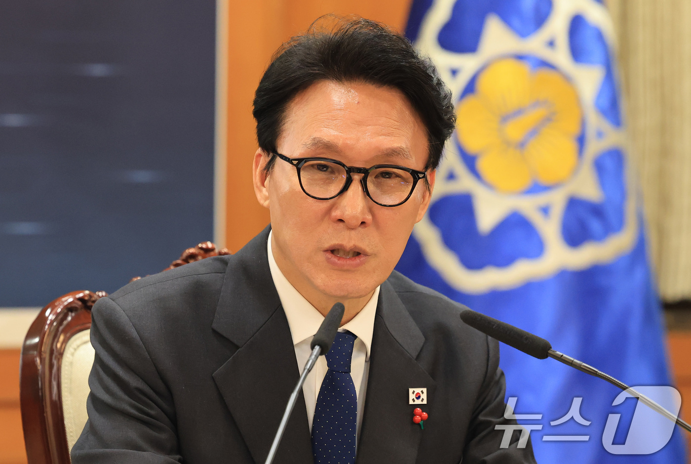 (서울=뉴스1) 임세영 기자 = 김민석 국무총리가 6일 서울 종로구 정부서울청사에서 열린 국무총리실 업무보고에서 모두발언을 하고 있다. 2026.1.6/뉴스1