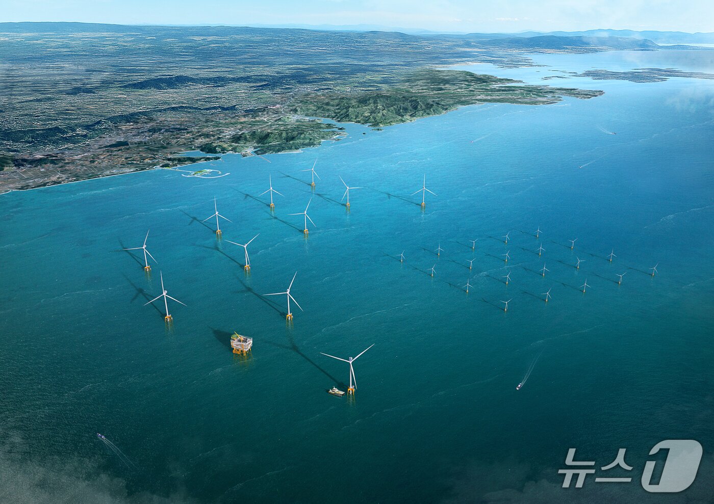 본문 이미지 -  확산단지1(고창 0.2GW) 발전단지 조감도.(전북도 제공. 재판매 및 DB금지)/뉴스1