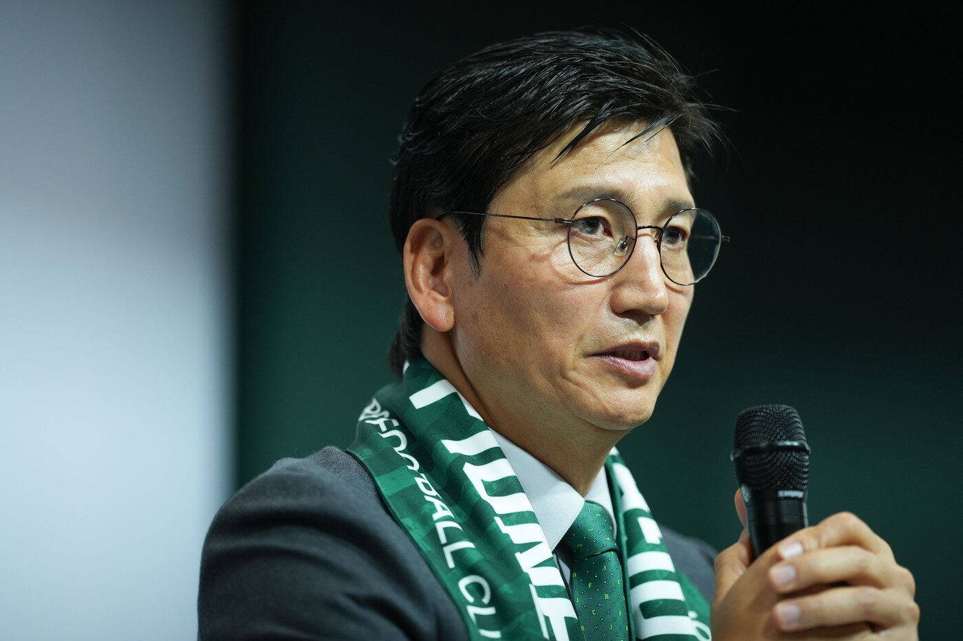 본문 이미지 - 정정용 전북 현대 감독이 6일 취임식을 갖고 각오를 전했다.(전북 제공)