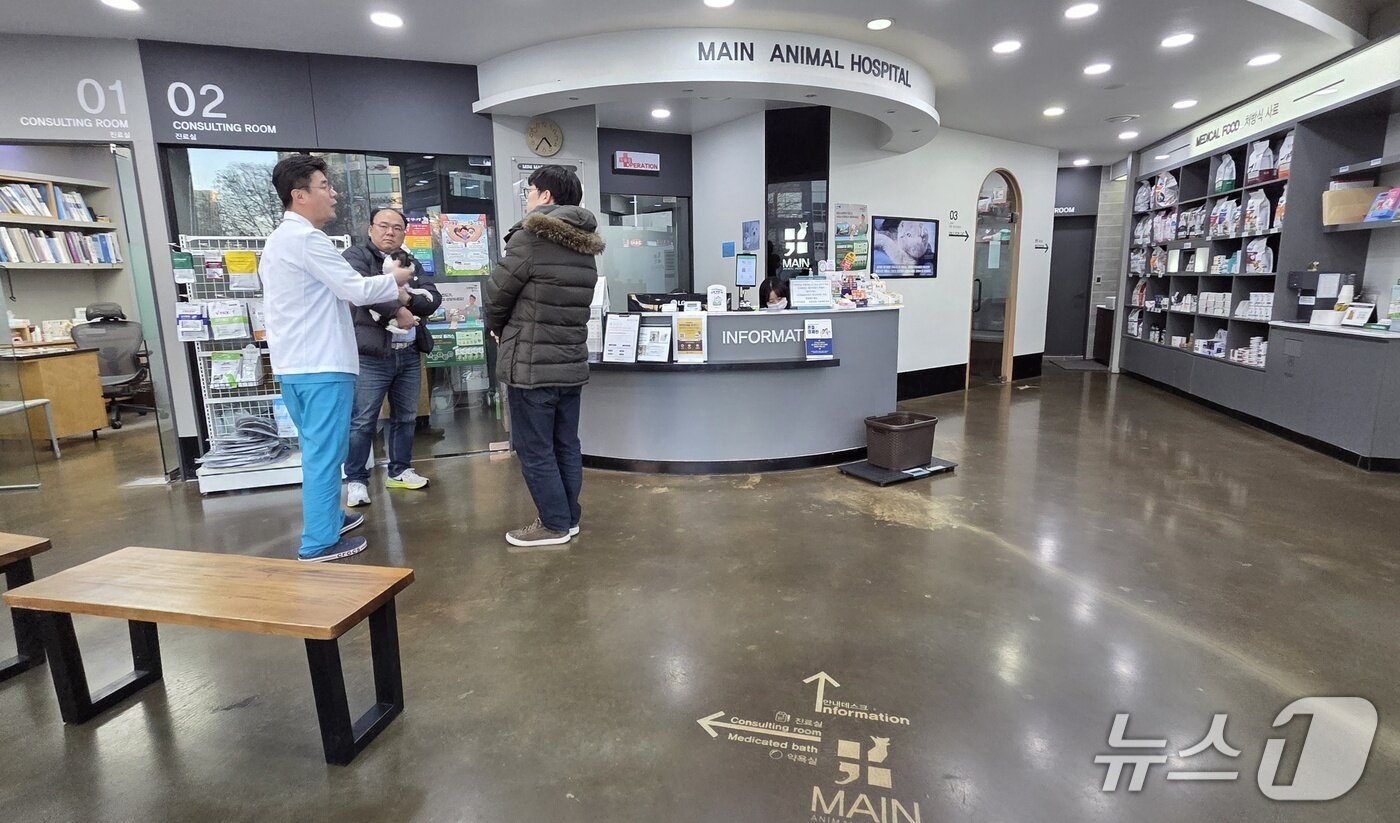 본문 이미지 - 충북 청주 오포읍에 위치한 메인동물병원 내부 전경 ⓒ 뉴스1 한송아 기자