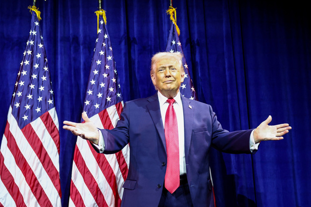 美 하원 공화당 연례 정책회의 참석한 트럼프