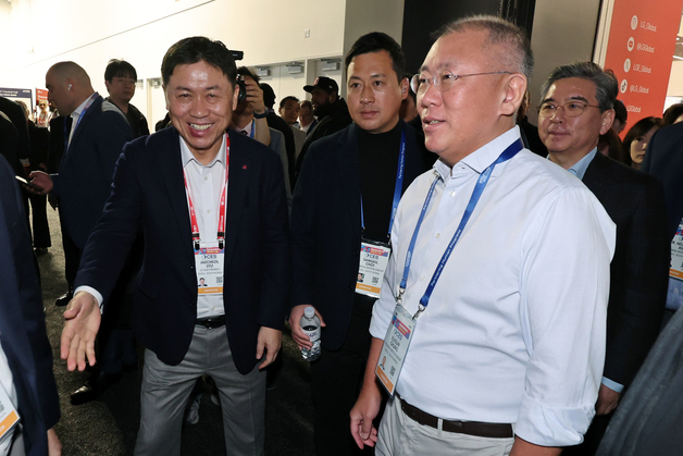 [CES2026] LG부스 찾은 정의선 회장