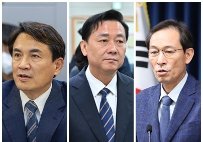 '강원지사' 김진태 다자구도 선두…양자대결선 이광재·우상호 우세