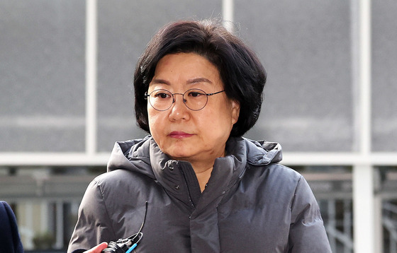 굳은 표정의 이혜훈 후보자