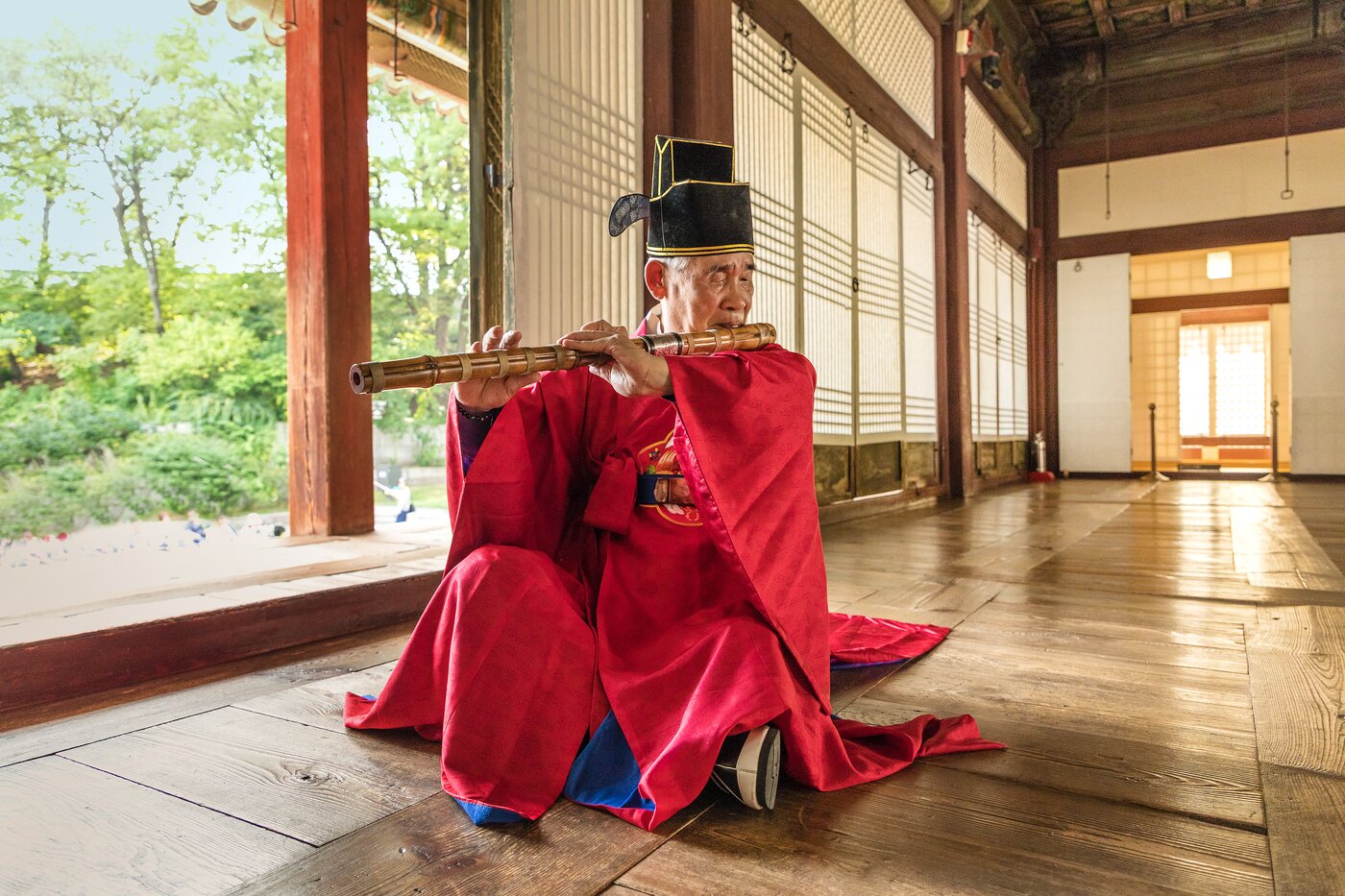 본문 이미지 - 고(故) 국가무형유산 '대금정악' 조창훈 보유자(국가유산청 제공)