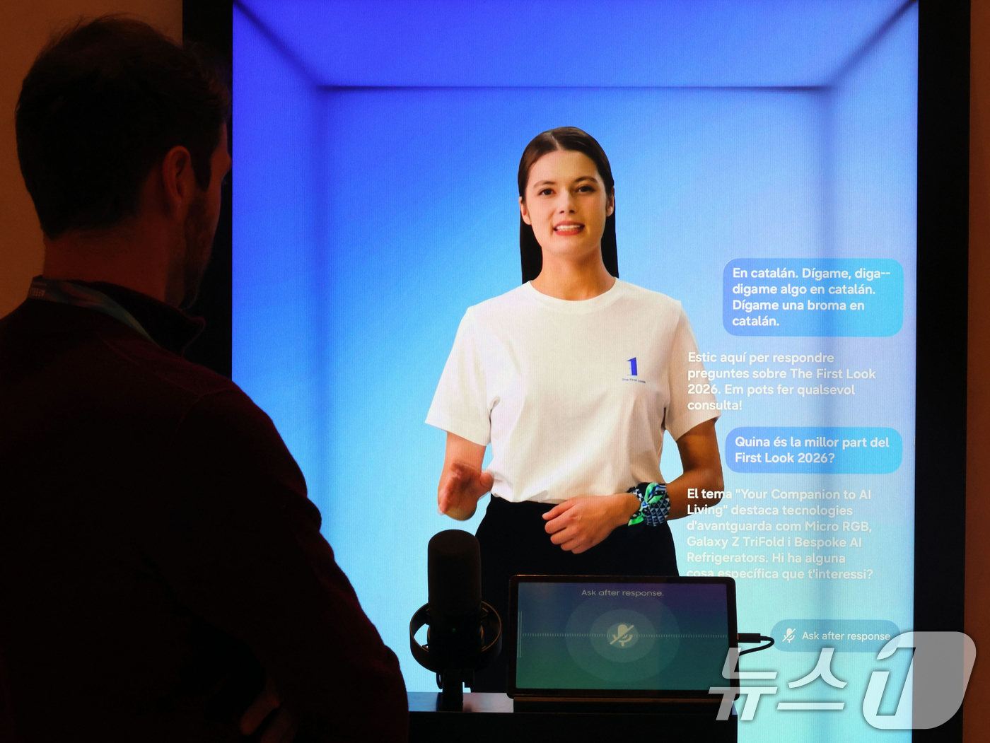 (라스베이거스=뉴스1) 황기선 기자 = 세계 최대 IT(정보기술)·가전 전시회 'CES 2026' 개막 일인 6일(현지시간) 미국 네바다주 라스베이거스 윈호텔에 마련된 삼성전자 단 …