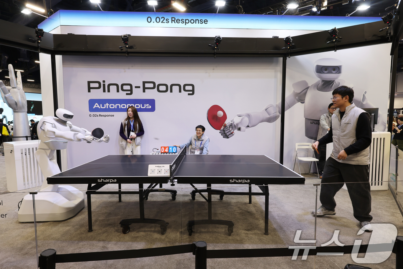 (라스베이거스=뉴스1) 황기선 기자 = 세계 최대 IT(정보기술)·가전 전시회 'CES 2026' 개막 일인 6일(현지시간) 미국 네바다주 라스베이거스 컨벤션센터(LVCC)에서 샤 …