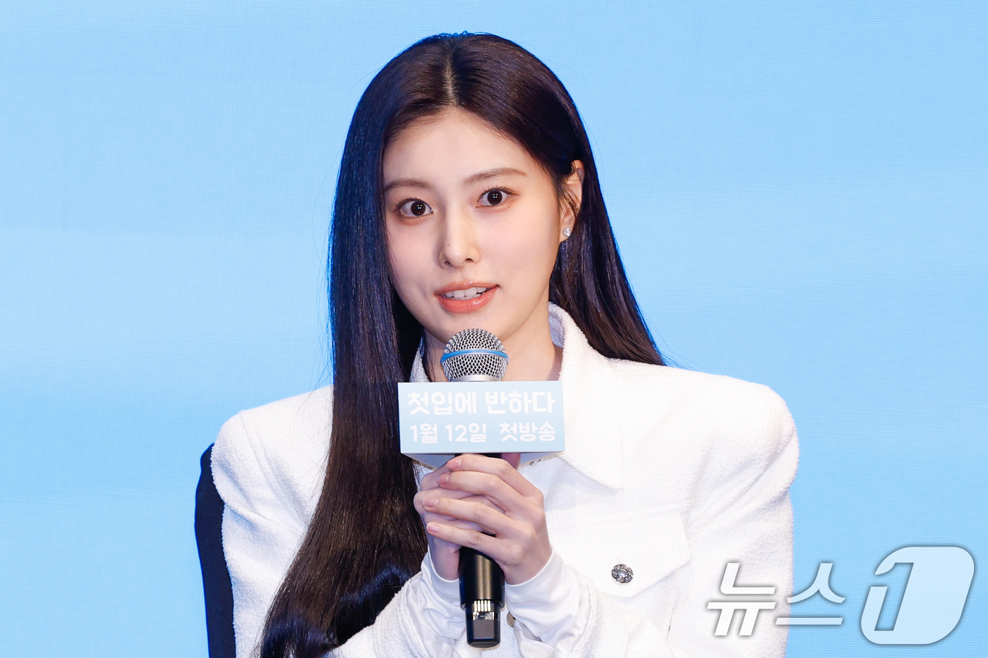 (서울=뉴스1) 안은나 기자 = 배우 강혜원이 7일 서울 구로구 더세인트에서 열린 일본 테레비 도쿄(TV TOKYO) 드라마 '첫입에 반하다'(김밥과 오니기리, 사랑하는 두 사람은 …