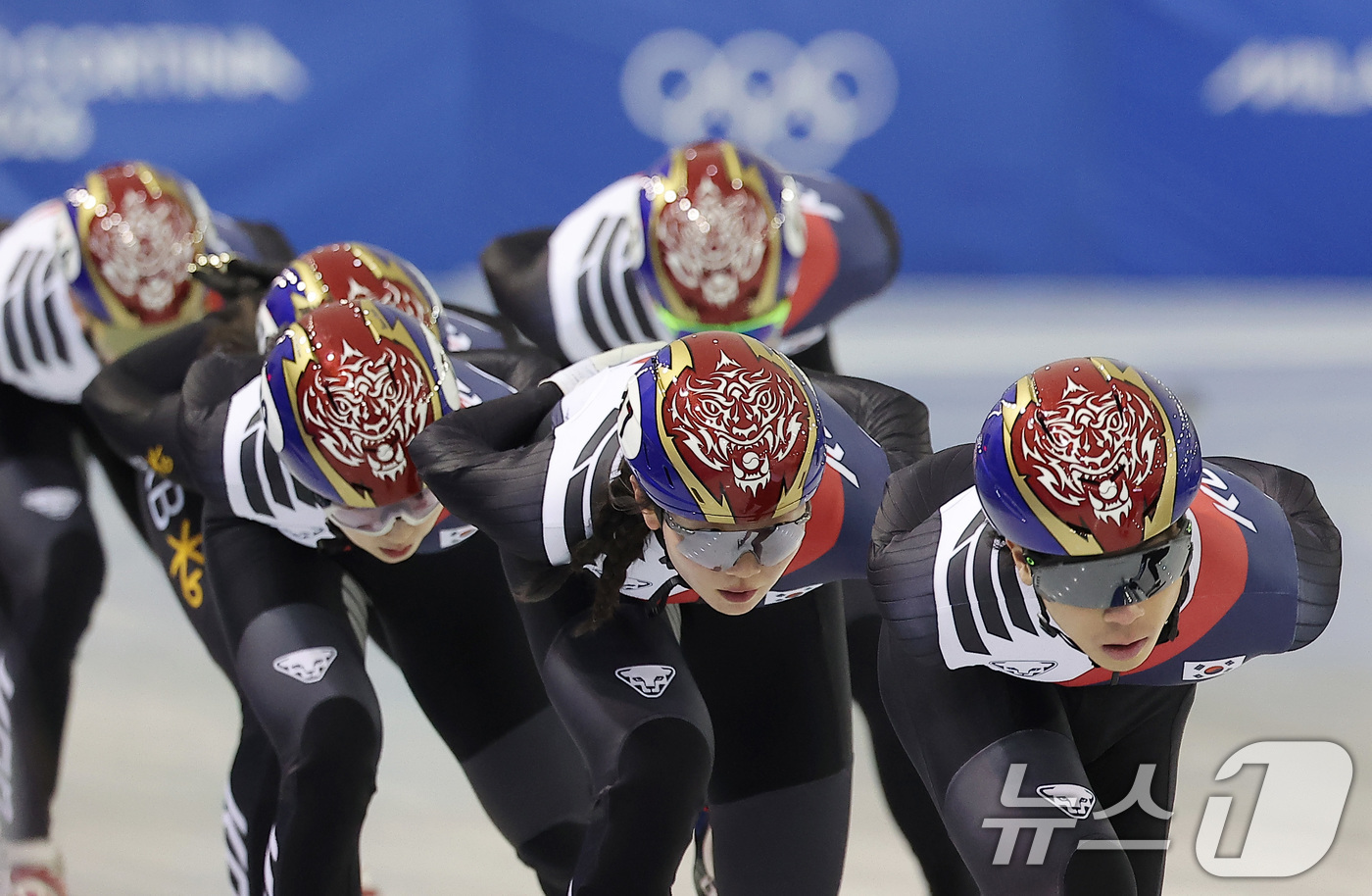 (진천=뉴스1) 김성진 기자 = 쇼트트랙 심석희가 7일 충북 진천선수촌 챔피언하우스에서 열린 2026 밀라노코르티나동계올림픽대회 D-30 미디어데이 및 훈련 공개에서 훈련을 하고 …