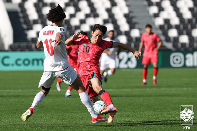 이민성호 U23, 아시안컵 첫 경기서 이란과 0-0 무승부
