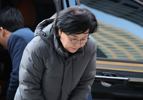 이혜훈 후보자, 출근길 인사