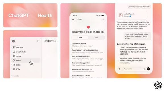 "발등이 저리면 디스크 증상?"…오픈AI '챗GPT 건강' 출시