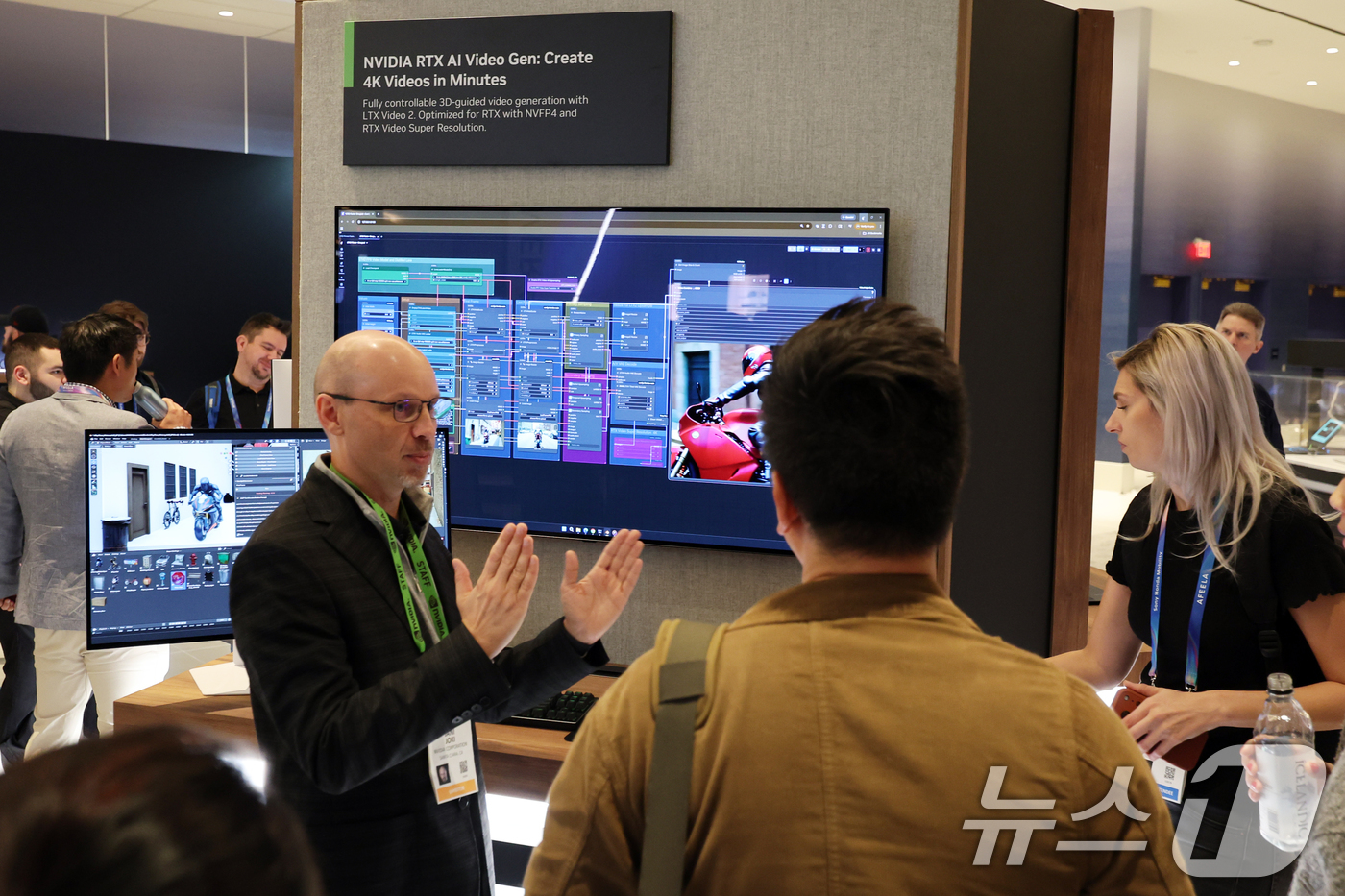 (라스베이거스=뉴스1) 황기선 기자 = 세계 최대 IT(정보기술)·가전 전시회 'CES 2026' 개막 이틀차인 7일(현지시간) 미국 네바다주 라스베이거스 퐁텐블로 호텔에 마련된 …