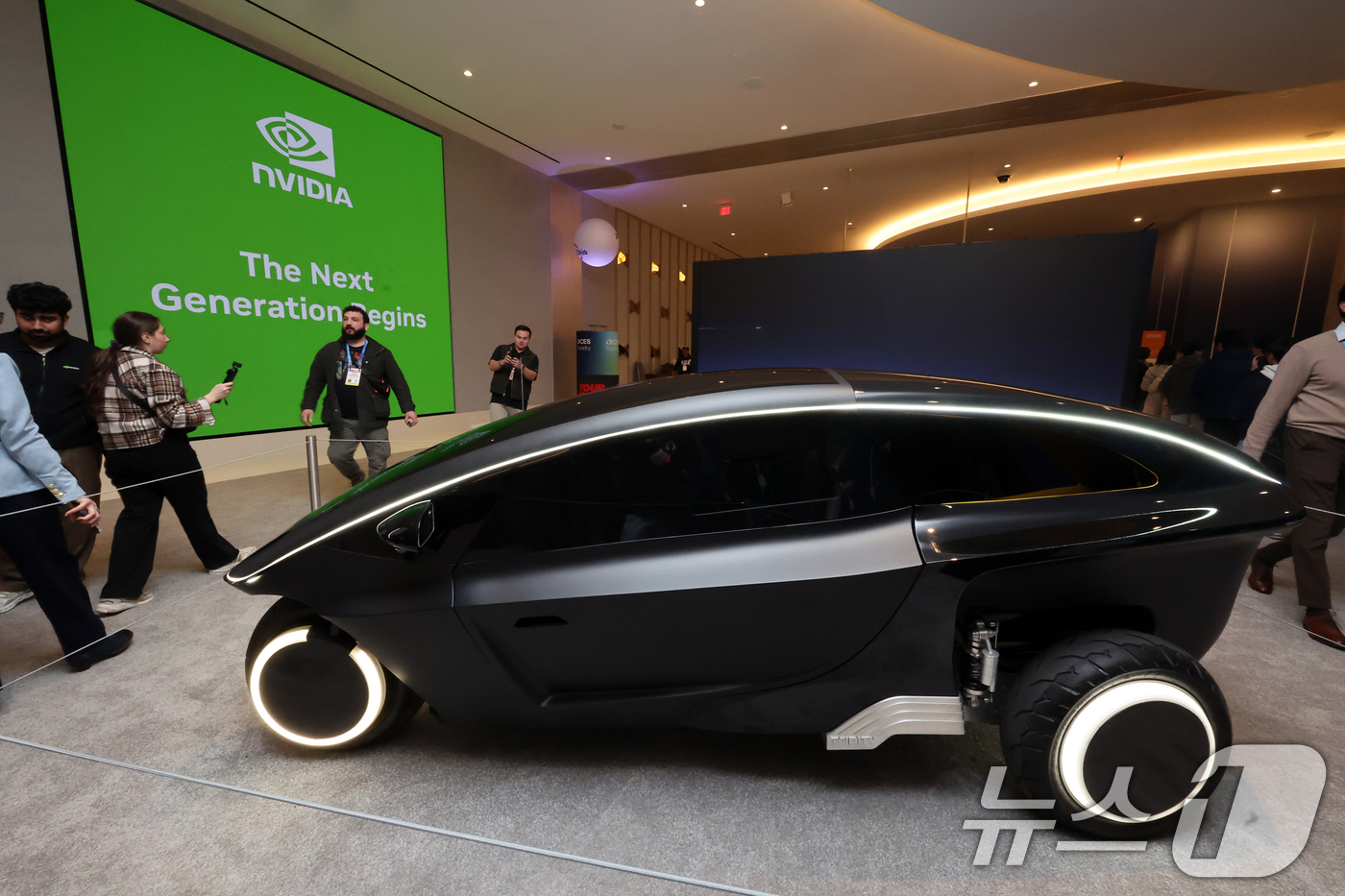 (라스베이거스=뉴스1) 황기선 기자 = 세계 최대 IT(정보기술)·가전 전시회 'CES 2026' 개막 이틀차인 7일(현지시간) 미국 네바다주 라스베이거스 퐁텐블로 호텔에 마련된 …