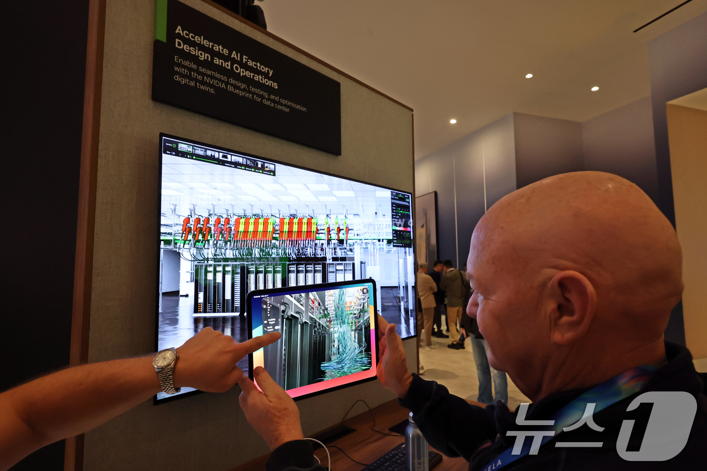 (라스베이거스=뉴스1) 황기선 기자 = 세계 최대 IT(정보기술)·가전 전시회 'CES 2026' 개막 이틀차인 7일(현지시간) 미국 네바다주 라스베이거스 퐁텐블로 호텔에 마련된 …