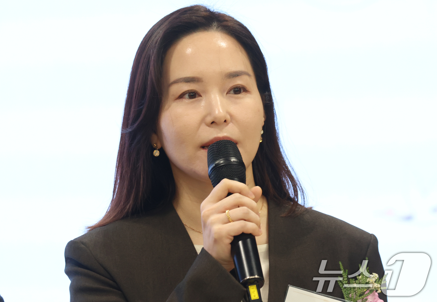 (서울=뉴스1) 김명섭 기자 = 이주영 개혁신당 국회의원이 8일 서울 용산구 대한의사협회에서 열린 2026년도 의료계 신년하례회에서 축사를 하고 있다. 2026.1.8/뉴스1