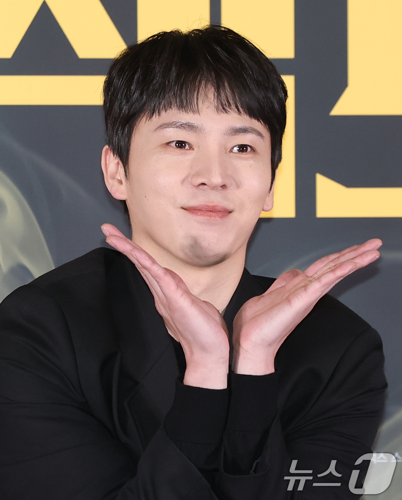 (서울=뉴스1) 권현진 기자 = 배우 이재균이 8일 서울 송파구 롯데시네마 월드타워점에서 열린 영화 '프로젝트 Y'(감독 이환) 언론시사회에 참석해 포즈를 취하고 있다.'프로젝트 …