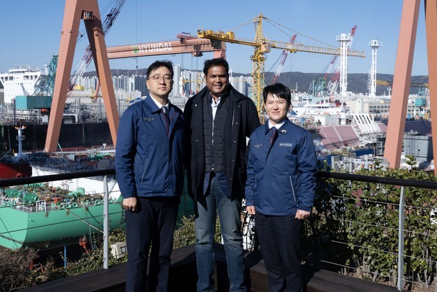 조선소 설립 추진 인도 산업부 장관, 울산 HD현대重 방문