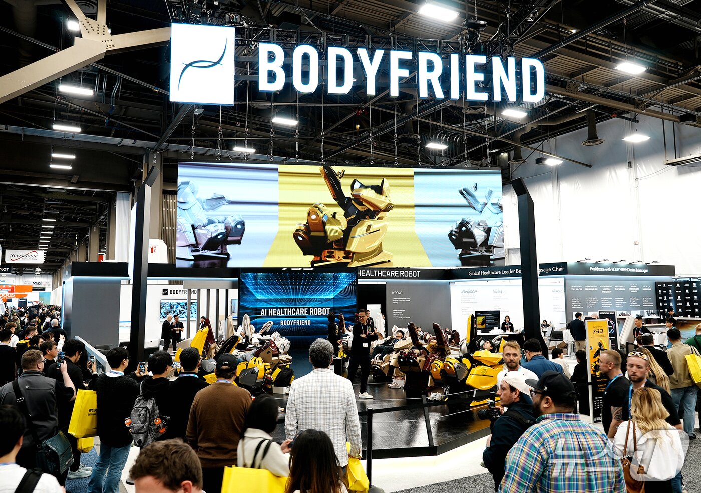 본문 이미지 - CES 2026 바디프랜드 부스 전경(바디프랜드 제공)