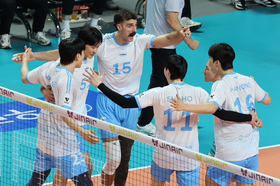 대한항공 '득점의 기쁨'