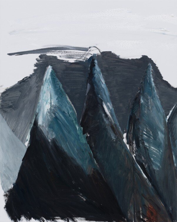 본문 이미지 - 유현경, 설산, 2024, 캔버스에 유채, 124x98.5cm (이스랏아트룸 제공)