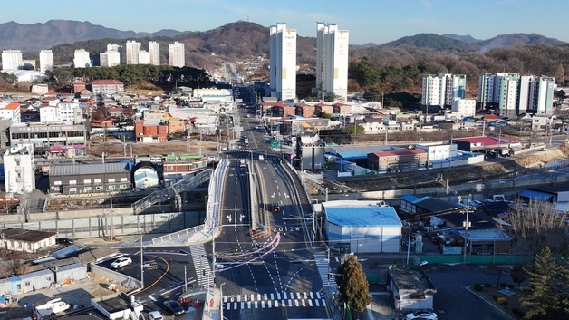 옥천읍 동서간 연계 도로망 조성 7년 만에 마침표
