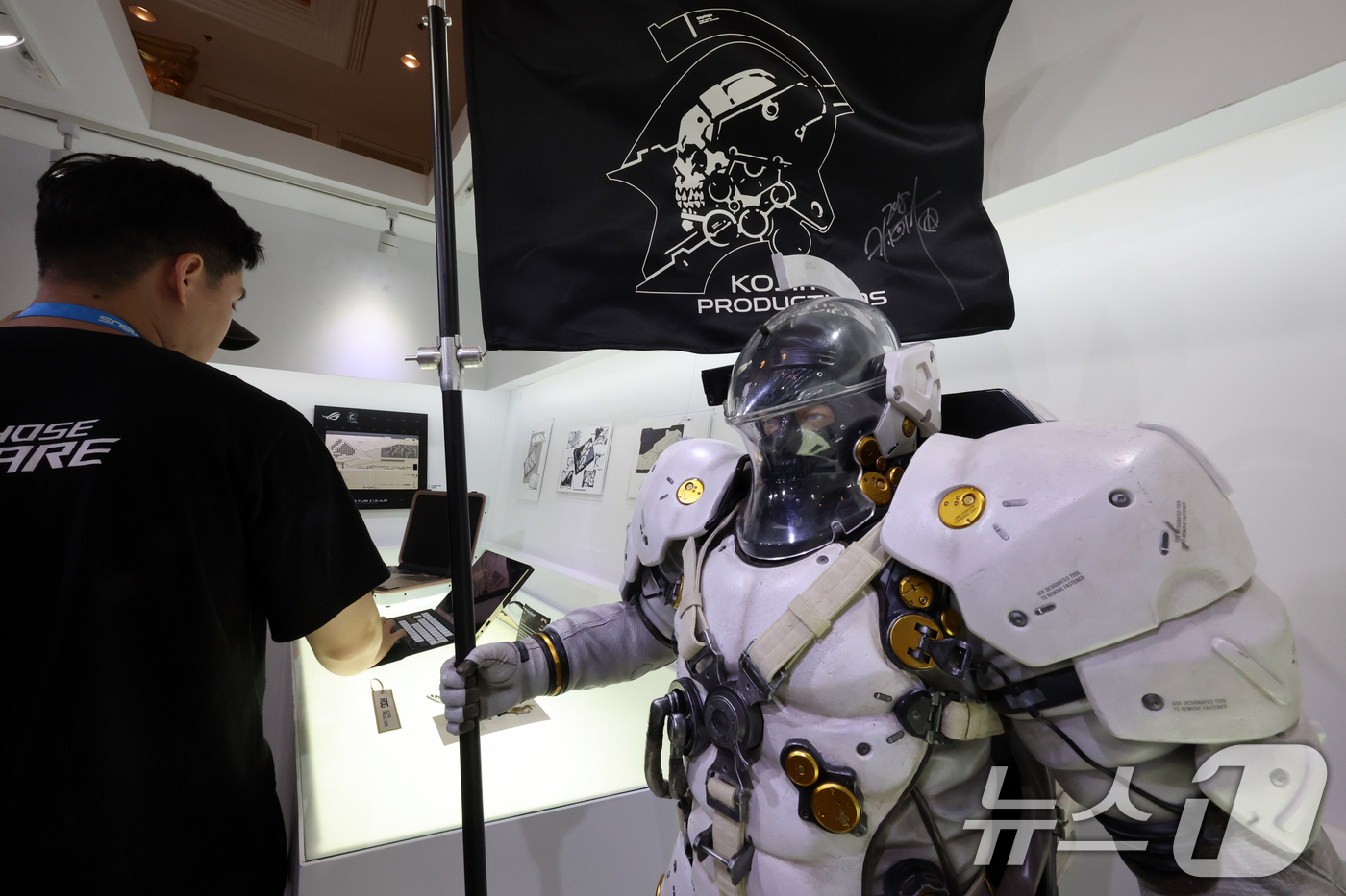 (라스베이거스=뉴스1) 황기선 기자 = 세계 최대 IT(정보기술)·가전 전시회 'CES 2026' 개막 사흘차인 8일(현지시간) 미국 네바다주 라스베이거스 베네치안호텔에서 아수스 …