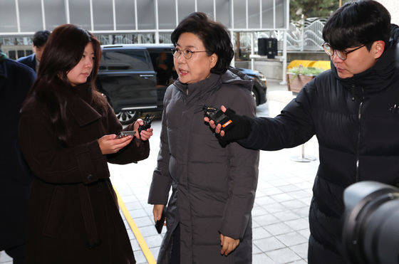 출근하는 이혜훈 후보자