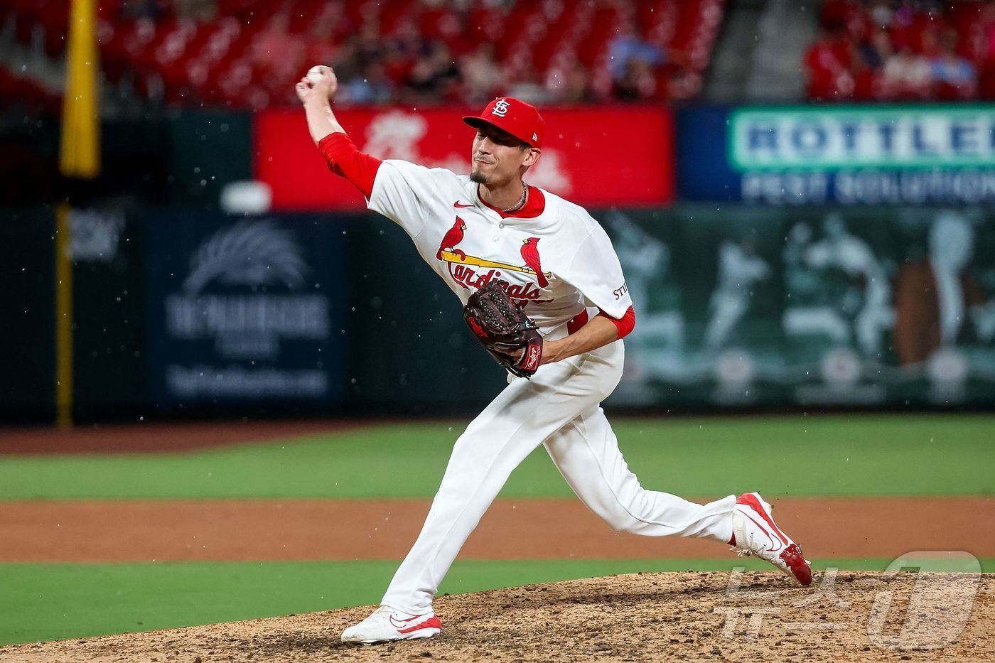 본문 이미지 - 세인트루이스 카디널스 투수 라일리 오브라이언은 2026 WBC에서 한국 야구대표팀에 합류할 가능성이 커졌다. ⓒ AFP=뉴스1