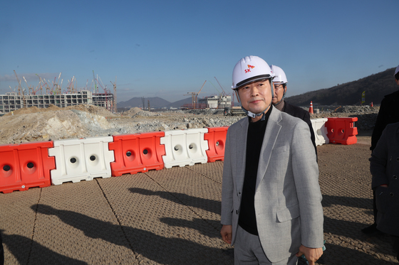 용인반도체클러스터 일반산업단지 공사현장 방문한 장동혁 대표