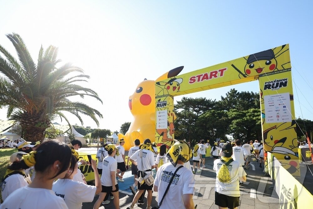 본문 이미지 - 포켓몬 원더 아일랜드 인 제주의 포켓몬 런(제주관광공사 제공)