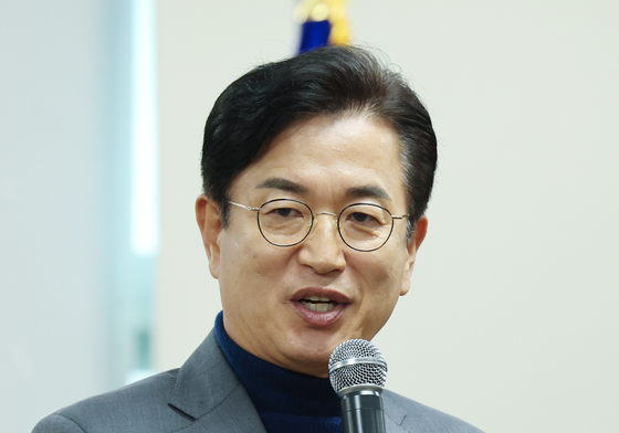 인사말하는 허태정 전 대전시장