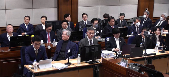 '내란 우두머리' 재판 1심 결심공판 출석한 윤석열·김용현