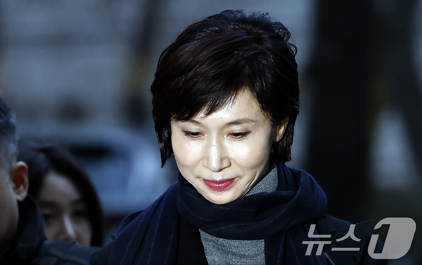 (서울=뉴스1) 박정호 기자 = 노소영 아트센터 나비 관장이 9일 오후 서울시 서초구 서초동 서울고등법원에서 열린 재산분할 소송 파기환송심 첫 변론기일에 참석하고 있다. 2026. …