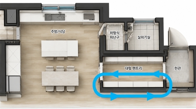 한화 건설부문, 새 아파트 평면 개발…주방 넓히고 수납 늘렸다