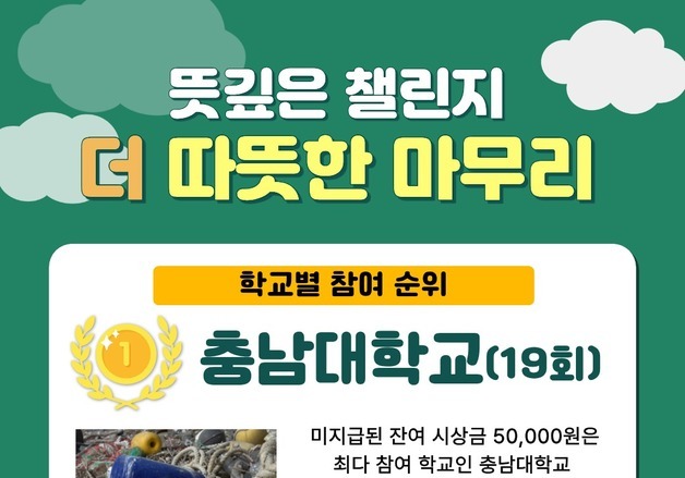 수의대봉사동아리연합회, '모든 동물을 위한 플로깅 챌린지' 진행
