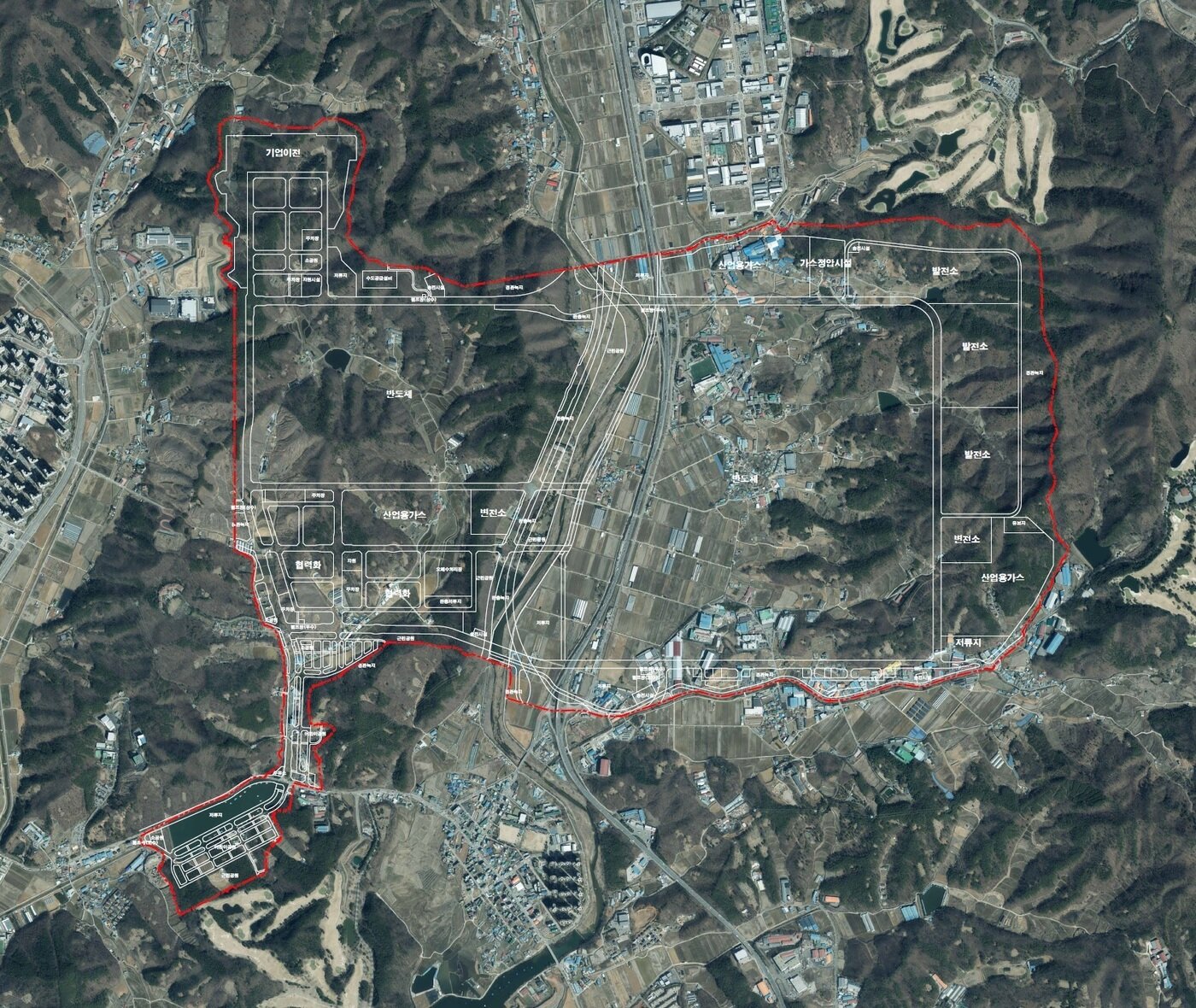 본문 이미지 - 용인 반도체 국가산업단지 항공 촬영 모습.(LH 제공)ⓒ 뉴스1